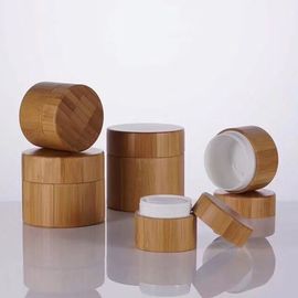 verpackende/Bambusmake-upglas fertigte die Bambuscremetiegel-Kosmetik 50g Skincare Logo besonders an