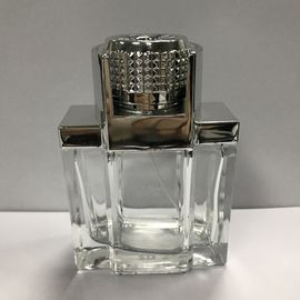 Luxusglasparfümflasche-Make-up des Glaszerstäuber-100ML, das kundengebundene Farbe und den Druck verpackt