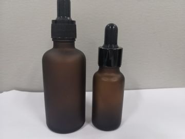 5ml-100ml Runde Glas-Amber Dropper Bottle, kundengebundenes Logo des ätherischen Öls Tropfflasche