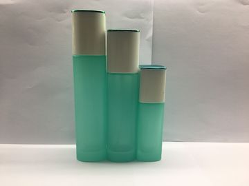 Glaskosmetik des Quadrat-40ml füllt Pumpflasche-Lotions-Behälter-verschiedenes Drucken und Farbe ab