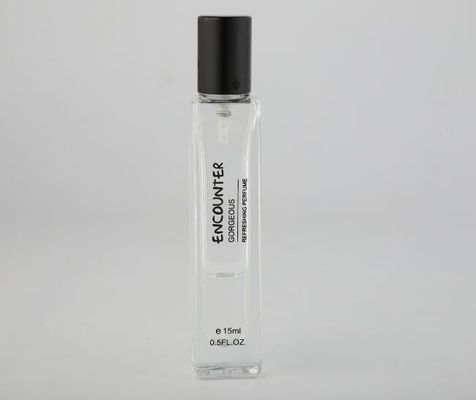 Nachfüllbares Glas Vial Perfume Bottle Varioous Logo und Farbedes quadrat-15ml Soem