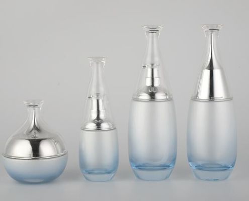 Attraktive kosmetische Pumpflasche/100ml GlasPumpflaschen/Kosmetik, die verschiedene Farbe verpackt