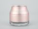 Rosa Glascremetiegel-Lotions-Flaschen kosmetischer Verpackenkundengebundener Logo And Color