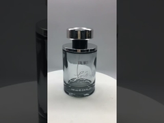 Transparent Glass Perfume Bottle 100ml Straight Round Atomizer Sealing