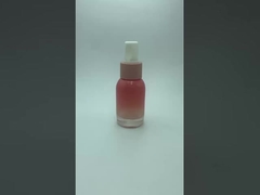 50 ml rosa Lotion Glasflasche kundenspezifisches Logo OEM Glasflasche Lotion Flasche Großhandelshersteller