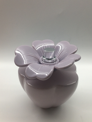 Kundengebundene Parfümflasche-ovale glatte der Portugiesischen Galeere des Spray-100ml Blume formte Kappe