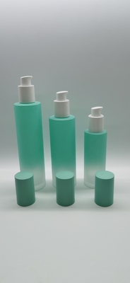 Luxus-Lotionsflasche aus Glas mit Farbverlauf und Pumpverschluss OEM 120 ml 100 ml 40 ml