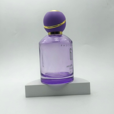 100 ml lila runde Flasche mit rundem Kugelkappe