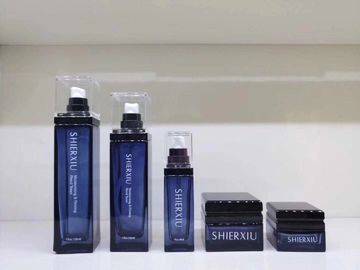 Kosmetische GlasCremetiegel /Lotion füllt Eco freundliches Skincare und Make-up PackagingOEM ab