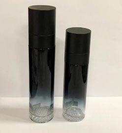 Glaslotions-Flaschen, Kosmetik, die mit Pumpe kundengebundenem Logo verpacken und malendes Soem