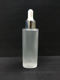 50ml quadrieren kosmetische GlasTropfflaschen/bereiftes Skincare Flaschen des ätherischen Öls Verpacken