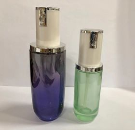 Neue Entwurfs-kosmetische GlasPumpflasche-Glaslotion füllt die Kosmetik ab, die kundengebundene Farbe und den Druck verpackt