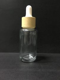 Transparente Flaschenglas-Tropfflasche des ätherischen Öls 30ml mit Plastikkappe Skincare Verpacken