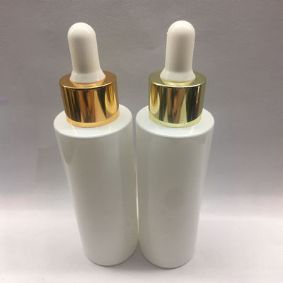 Klein-populäre in des Entwurfs-60ml PC-Stück-Verkaufs-weiße Flaschen-auf Lager goldenen dem Kragen Tropfflasche-des Glas-1 u. im weißen Tropfenzähler