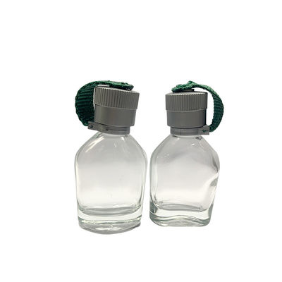 Glas-kleine Parfümflaschen Soems 25ML reisen Kessel-Entwurfs-Kappe