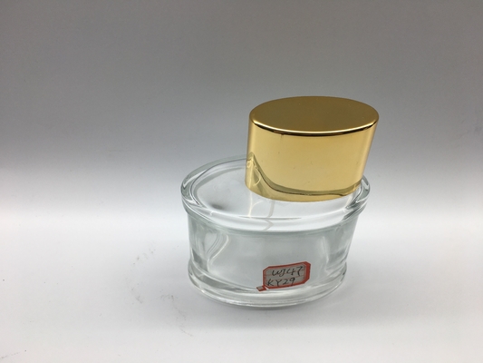 Soem-Steigungs-Luxusparfümflasche-Galvanisierung UV mit metallischem Goldzerstäuber