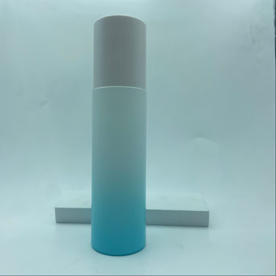 Kosmetische Verpackung Hautpflege Hellblauer Farbverlauf Toner Glasflasche mit Schraubverschluss