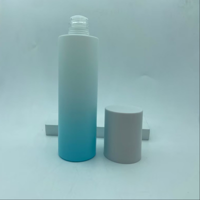 Kosmetische Verpackung Hautpflege Hellblauer Farbverlauf Toner Glasflasche mit Schraubverschluss