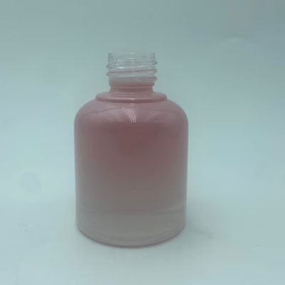 2025 recycelbare rosa Glasflasche für Öl Tropffflaschen mit Silberkragen Luxus Großhandel 30ml