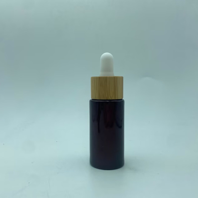 15 ml dunkelrotes ätherisches Öl Flasche Glas Tropffflasche Kosmetikverpackung für Serumöl Customized Logo und Malerei OEM