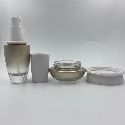 Lotionflasche Kosmetikflasche mit Pumpe und Deckel Cremetiegel Kosmetikverpackung OEM