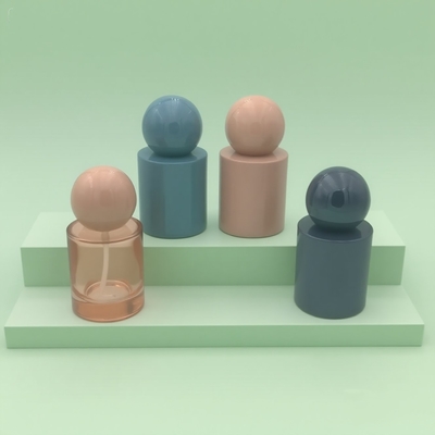 Kundenspezifische 30ml & 50ml Luxus-Parfümflaschen aus Glas  Zerstäuber- oder Serum-Pump-Glasflasche mit rundem Ballverschluss für Serumprodukt