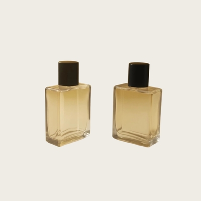 25ml Parfümflasche aus Glas, flach, rechteckig, OEM, Private Label, Kosmetikverpackungsflasche, Hersteller