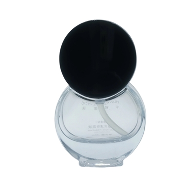 Anpassbare 30-ml-Runde-Foundation-Glasflasche mit dickem Boden, Make-up-Primer- und Serumflasche für Kosmetikprodukte