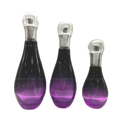Schalenförmige kosmetische Glasbehälter/Hautpflege-Lotion füllt das Verpacken/die Pumpflaschen ab