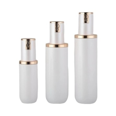 Glasflasche der lotions-30ml mit Pumpe der blauen Perle Farbe lichtdurchlässiger grüner Steigung weiß