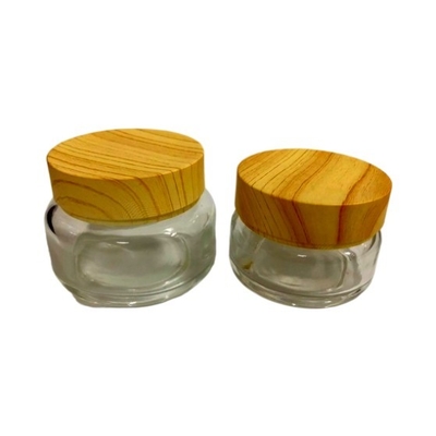 Bereiten Sie Glascremetiegel auf, die das Verpacken/Gesichtsbehandlung kosmetische Luxusbehälter/Creme-Flaschen scheuert