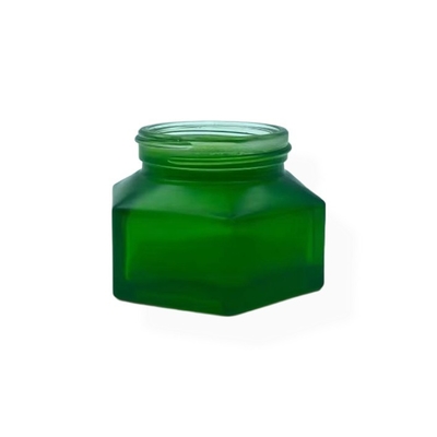 Kosmetische Gläser Verpackung 50g Smaragdcreme Gläser mit Holzveredelung Plastikkappe Creme Gläser