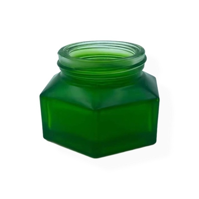 Kosmetische Gläser Verpackung 50g Smaragdcreme Gläser mit Holzveredelung Plastikkappe Creme Gläser