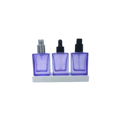 Anpassbare 30-ml-Quadratglas-Augenserumflasche mit Tropfer für kosmetisches Serum - recycelbar