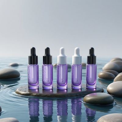 Umweltfreundliche 10 ml runde Augenkrem-Tropffflasche - Probe Essenzölflasche für Augenpflege mit individuellem Logo