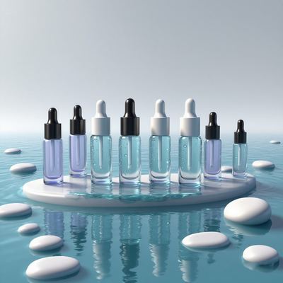 Umweltfreundliche 10 ml runde Augenkrem-Tropffflasche - Probe Essenzölflasche für Augenpflege mit individuellem Logo