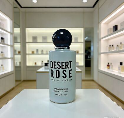 Die Fabrik-direkte Minimalist Stil Gerade zylindrische 50 ml Parfümflasche mit runden Kugelkappe