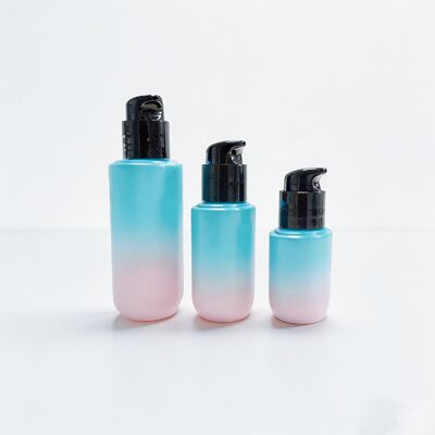 Factory Direct Sales 15ml Mini 20ml 30ml Flat Oval Lotion Glass Bottles Essential Oil Skin Care Bottle Packaging