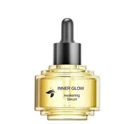 Luxuriöse zweifarbige 30-ml-Tropfflasche aus Glas. Neues, stilvolles Step-Up-Design für die Hautpflege-Essenzölflasche