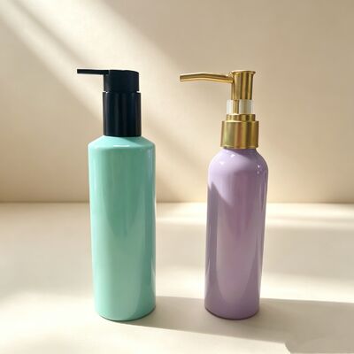 50ml and 100ml Aluminum Personal Care Cleansing Oil Pump Bottle for Personal Care Use