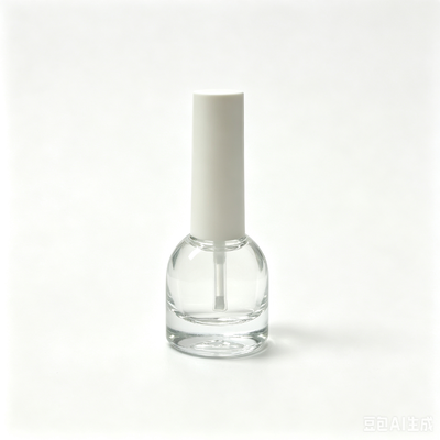 Matte Glass Nail Polish Solution Bottles with Screw Cap Logo Printing 5ml Prop Clearing Brush Packaging