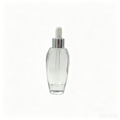 30 ml Glas Lotion Flasche mit Emulsionspumpe und Aluminium Spraykopf für Hautpflege Serum Creme Gesichtscreme
