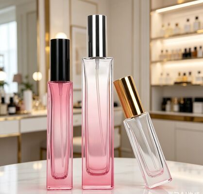 Schraubverschluss-Sprühglasflasche für Kosmetika 5ml 10ml Tragbare Parfüm-Nachfüllflasche aus Glas