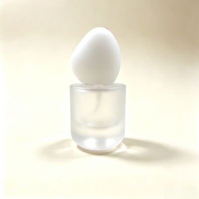 30ml Luxury Foundation Glass Bottle Thick Round Bottom Flat Shoulder Special Shape Cap Liquid Foundation Glass Container