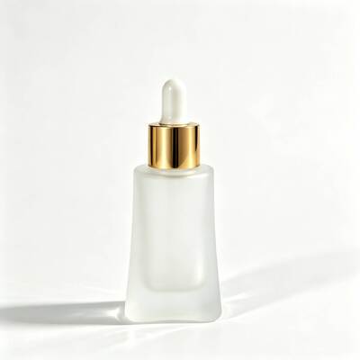 30ml 100ml 120ml Trapezoid Glass Cosmetic Bottle Set Essential Oil Pipette Dropper Bottle Skincare Serum Eye Packaging Toner