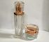 Transparente Luxuscreme füllt verpackendes/kosmetische Glasseiten Skincare der Flaschen-sechs ab