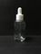 Transparente Flaschenglas-Tropfflasche des ätherischen Öls 30ml mit Plastikkappe Skincare Verpacken