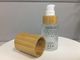 ZYLINDER-Glas-Lotions-BambusPumpflasche SGS MSDS kosmetische Verpacken